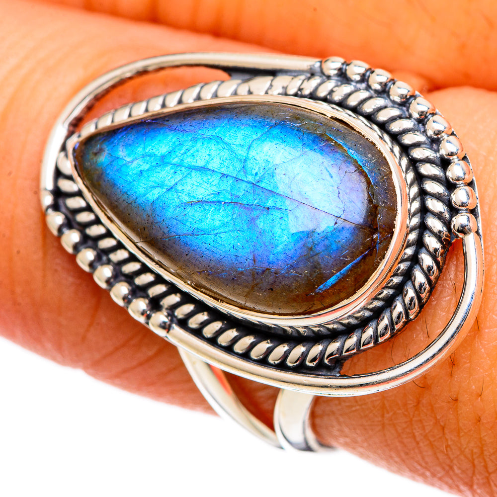 Labradorite Rings handcrafted by Anasilvercos - RING106642