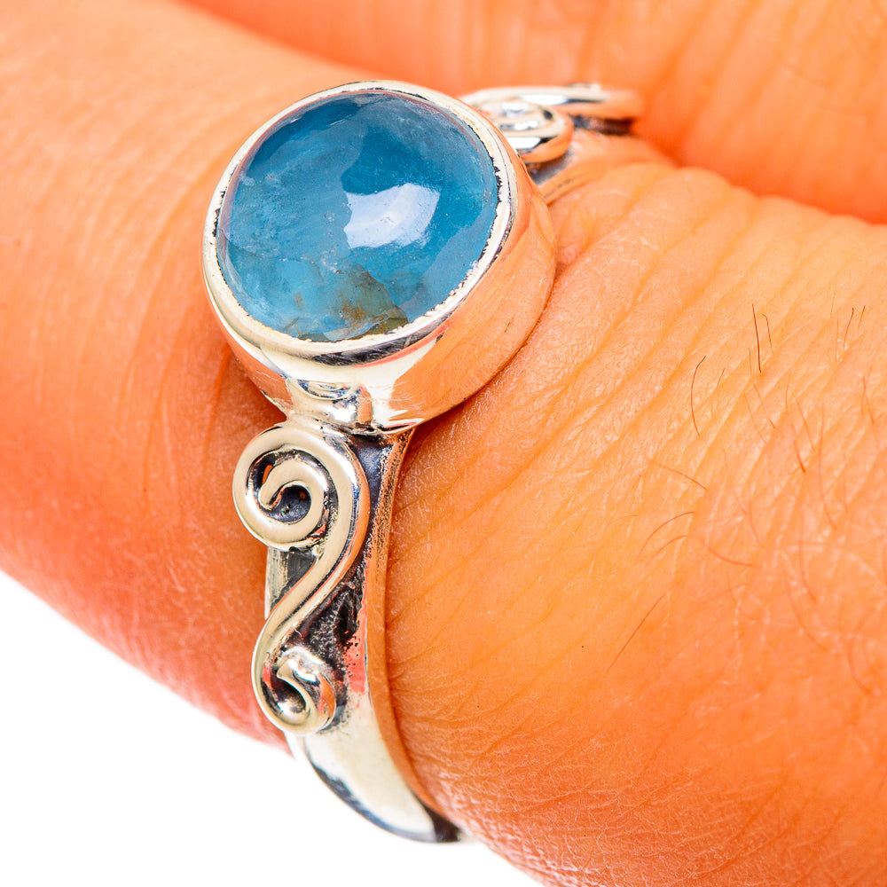Aquamarine Rings handcrafted by Anasilvercos - RING106643