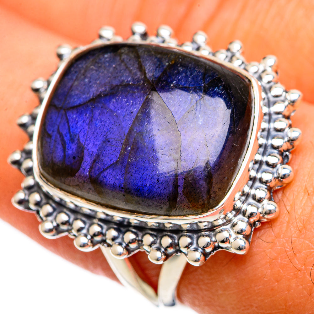 Labradorite Rings handcrafted by Anasilvercos - RING106644