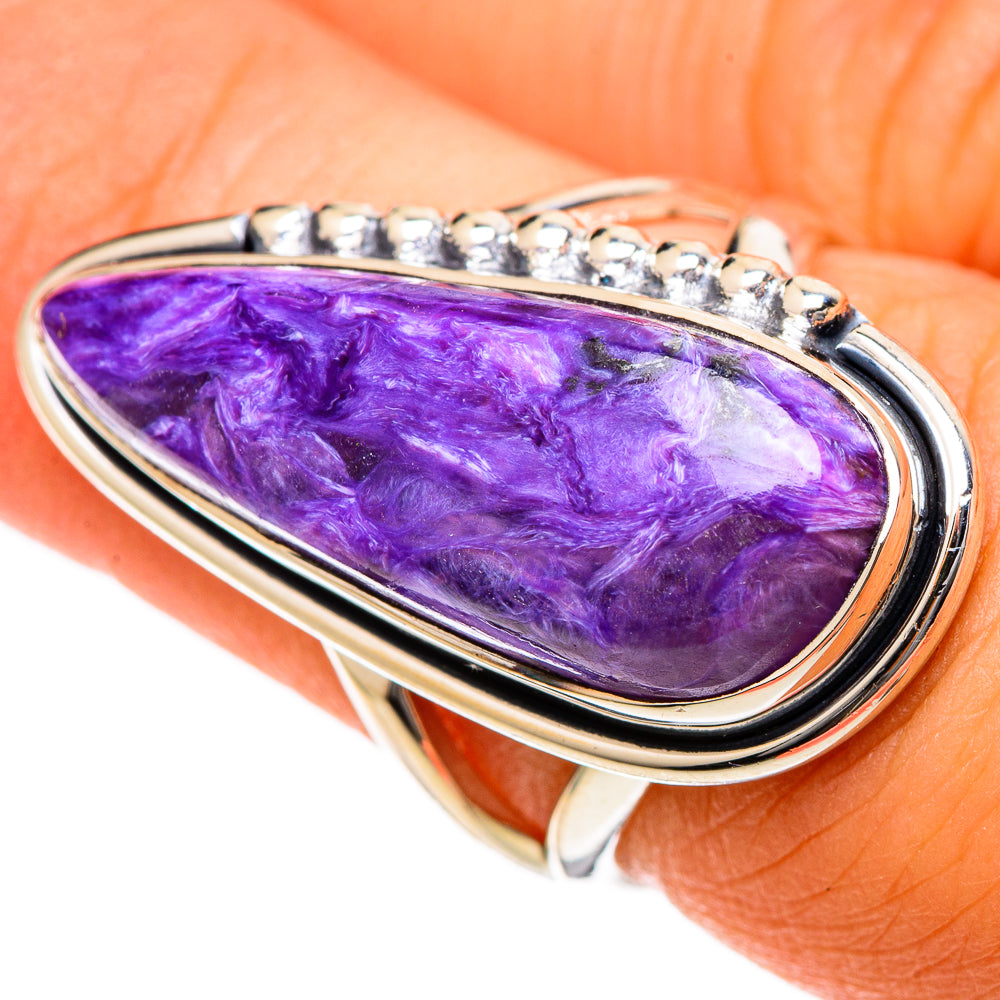 Charoite Rings handcrafted by Anasilvercos - RING106659