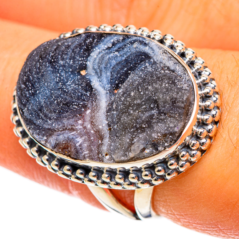 Desert Druzy Rings handcrafted by Anasilvercos - RING106667