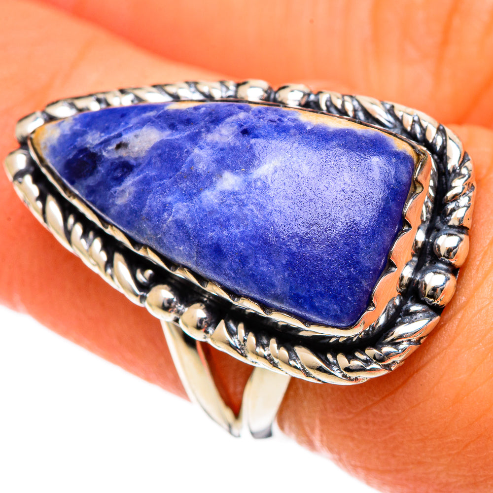 Sodalite Rings handcrafted by Anasilvercos - RING106672