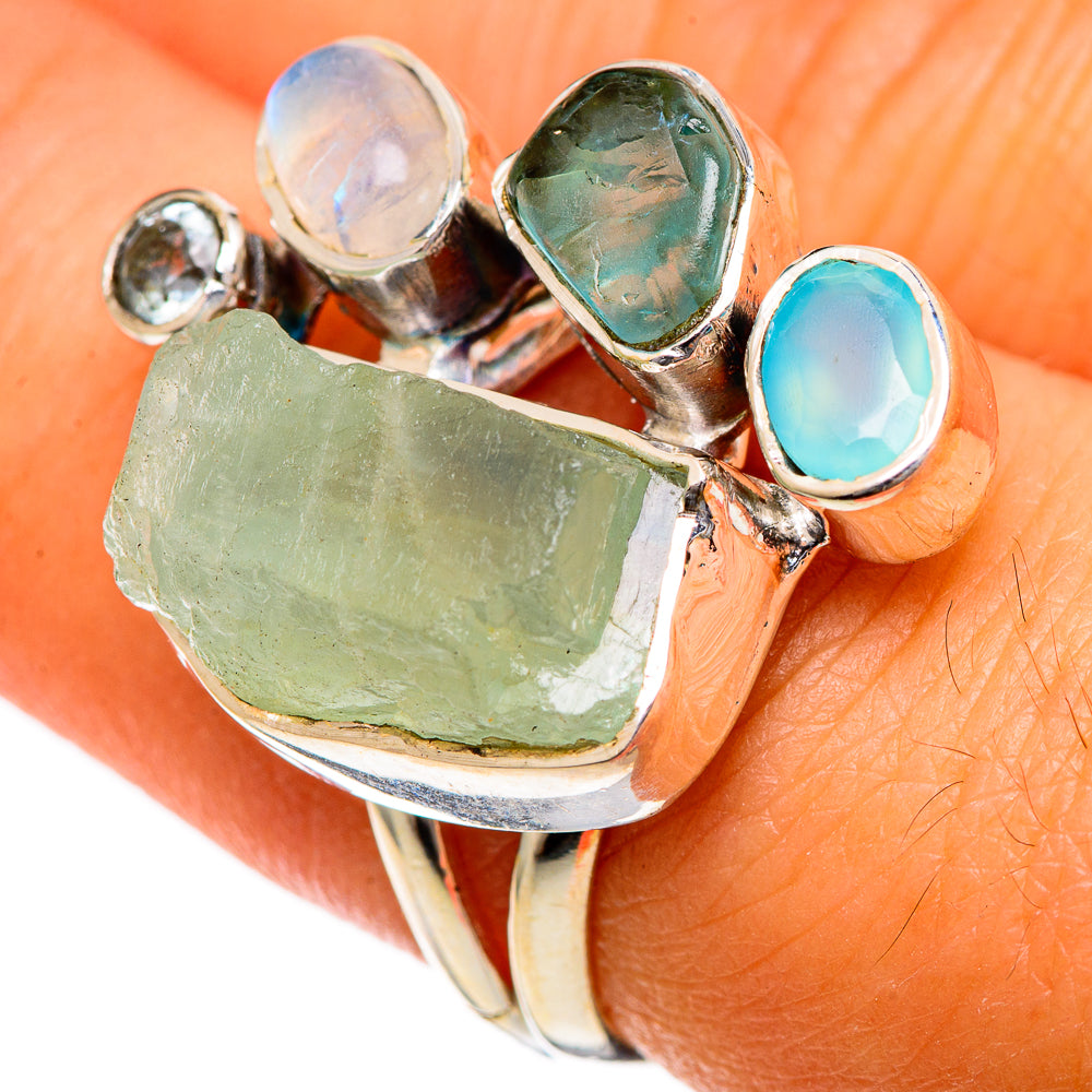 Prehnite Rings handcrafted by Anasilvercos - RING106673
