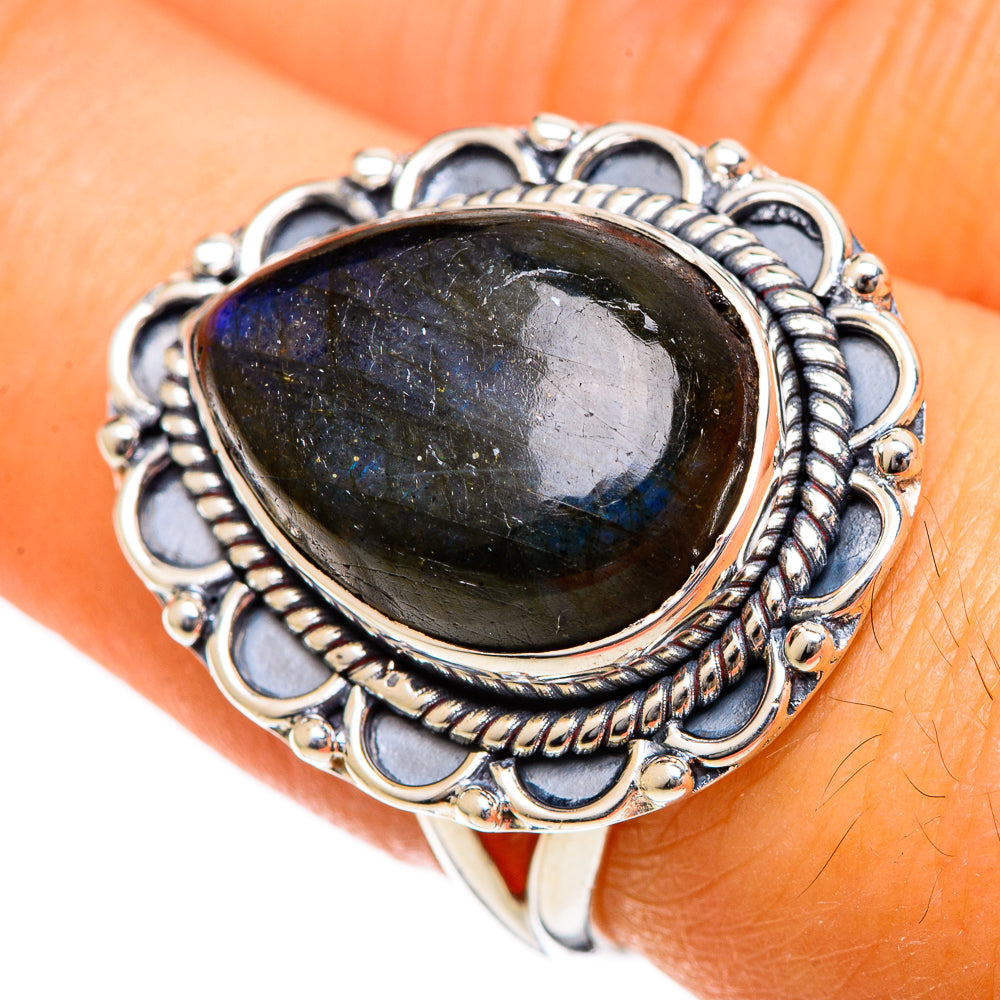Labradorite Rings handcrafted by Anasilvercos - RING106674