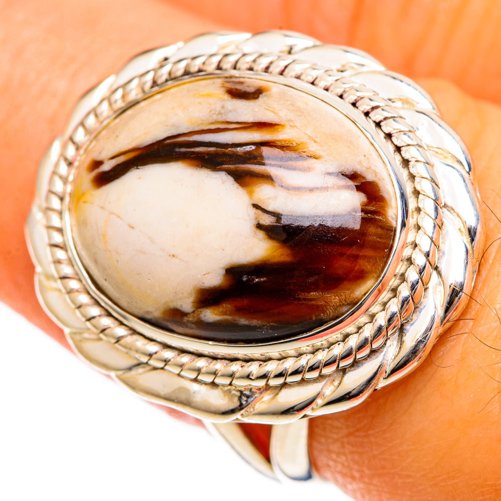 Peanut Wood Jasper Rings handcrafted by Anasilvercos - RING106684