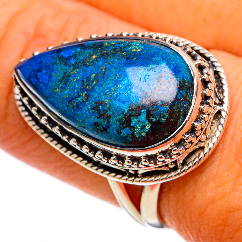 Chrysocolla Rings handcrafted by Anasilvercos - RING106738
