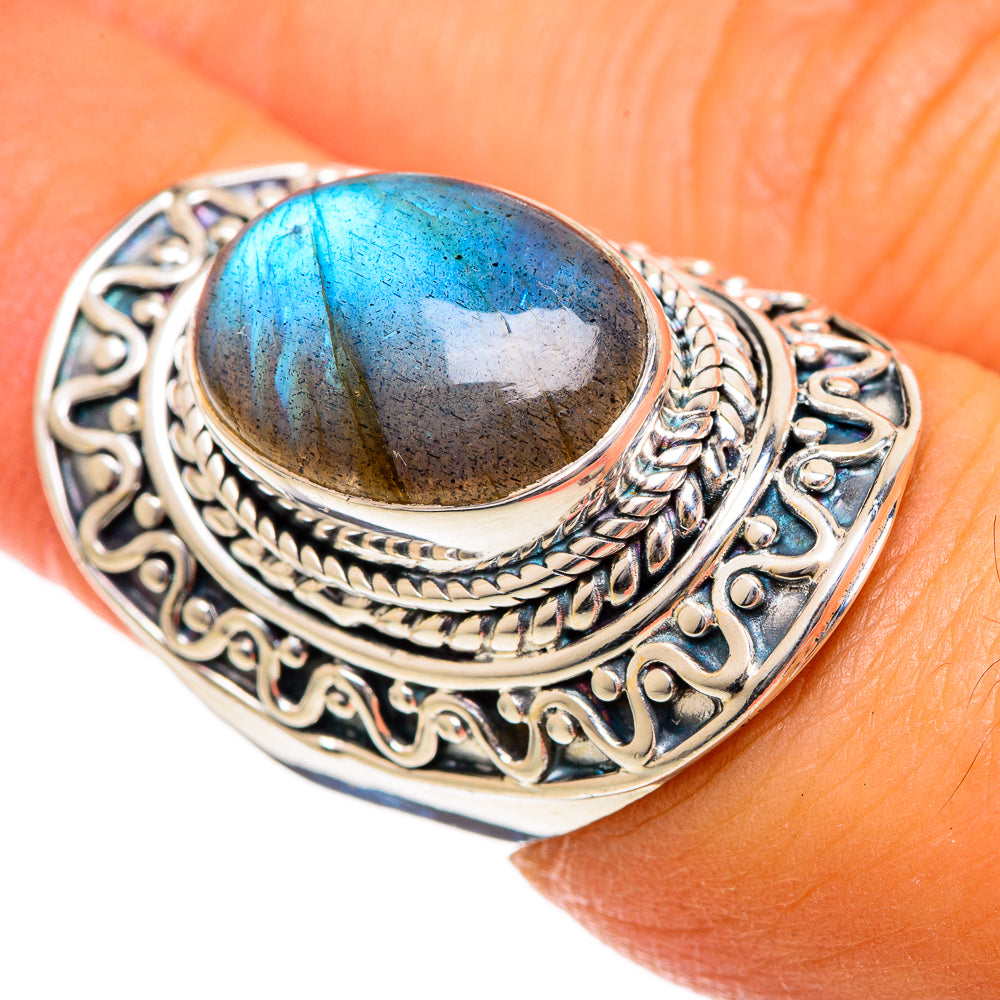 Labradorite Rings handcrafted by Anasilvercos - RING106739