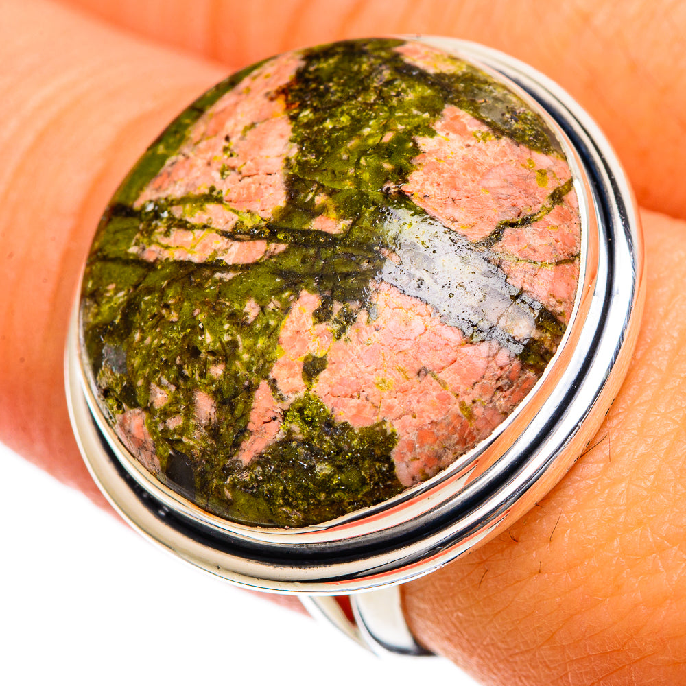 Unakite Rings handcrafted by Anasilvercos - RING106751