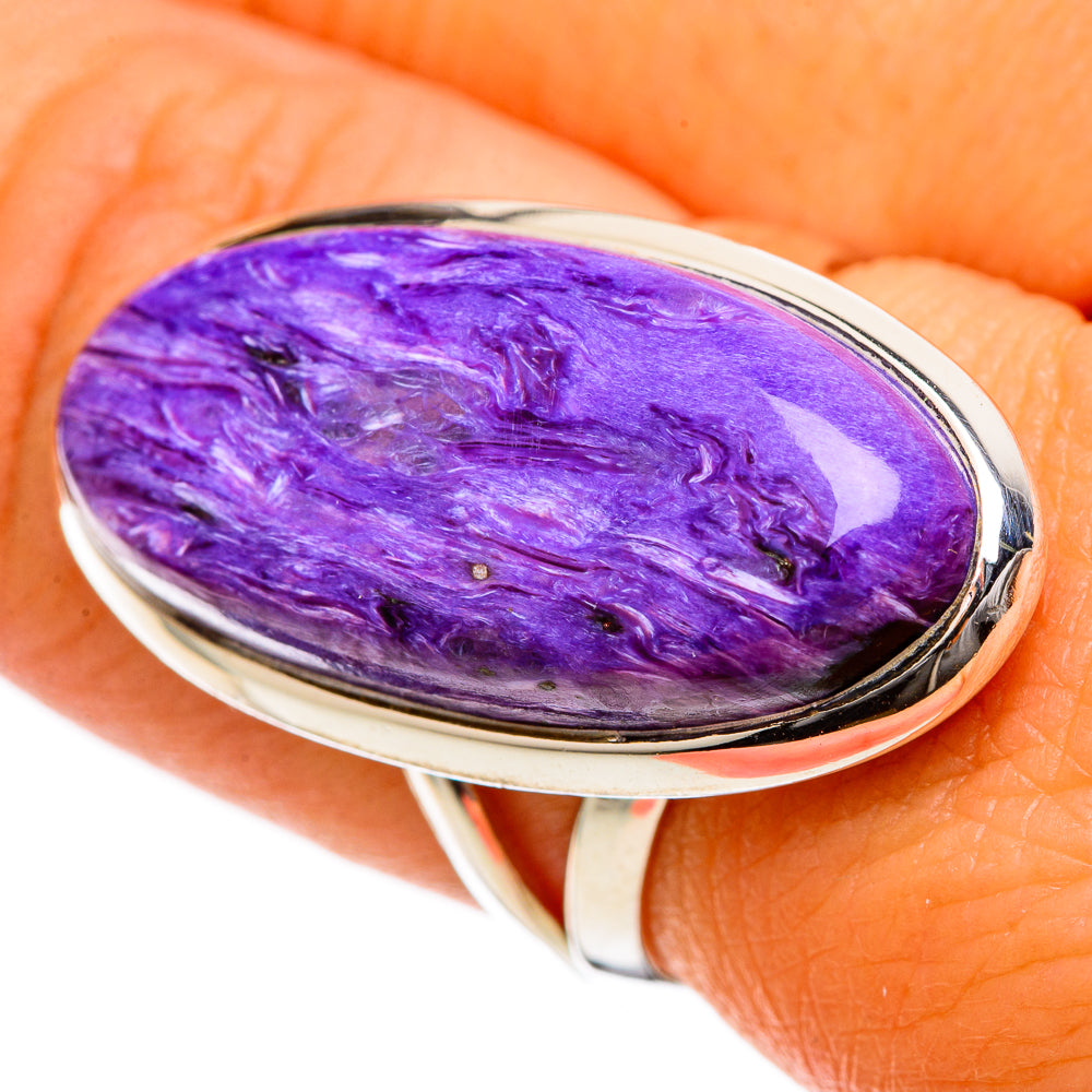Charoite Rings handcrafted by Anasilvercos - RING106762