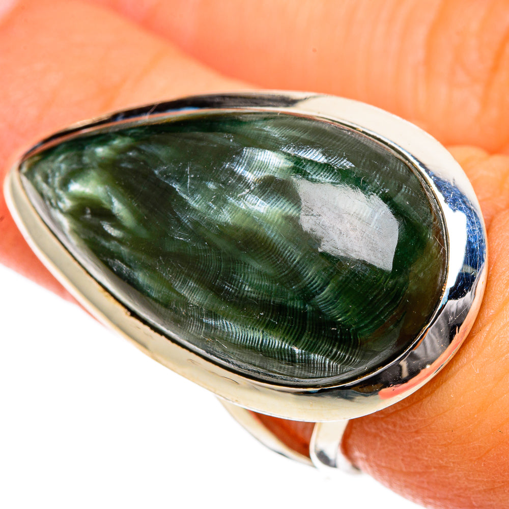 Seraphinite Rings handcrafted by Anasilvercos - RING106788