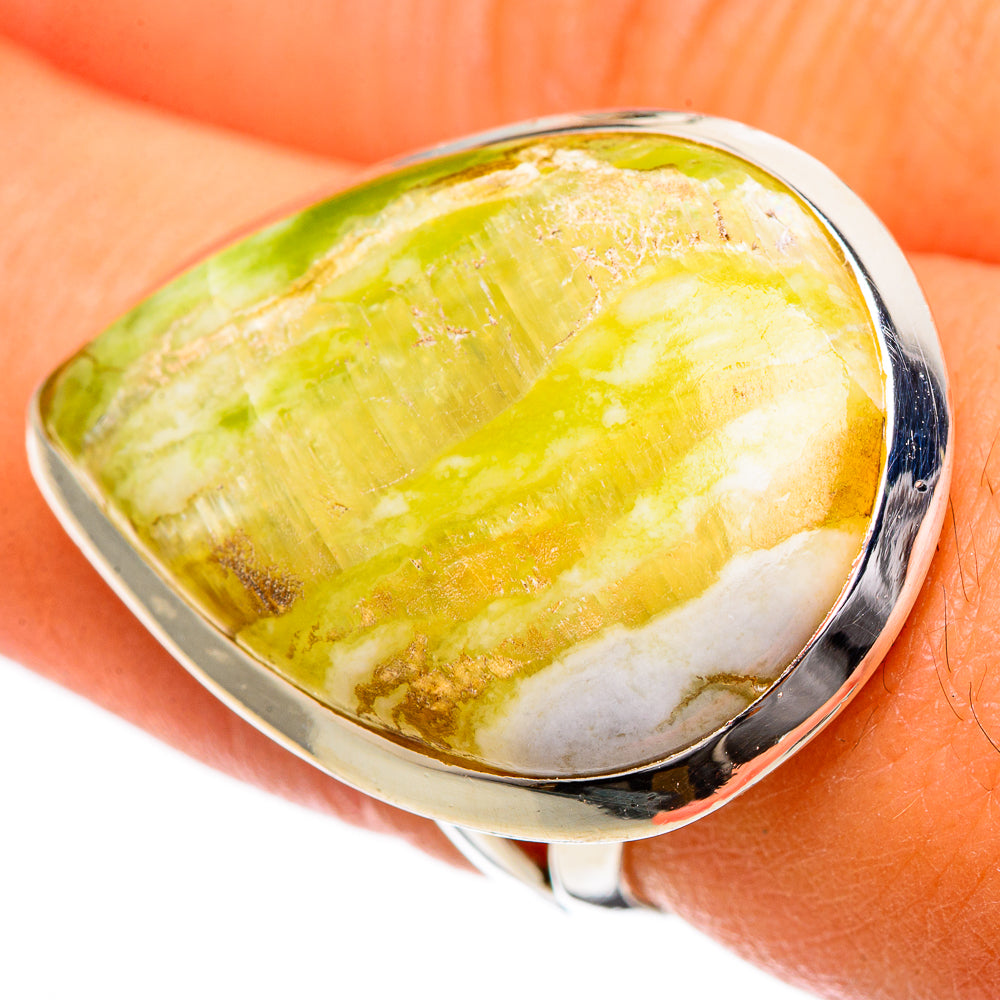 Peruvian Opal Rings handcrafted by Anasilvercos - RING106790