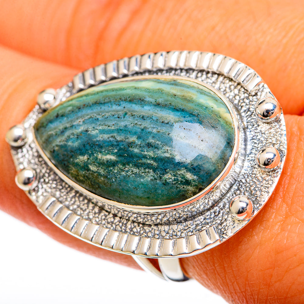 Ocean Jasper Rings handcrafted by Anasilvercos - RING106794