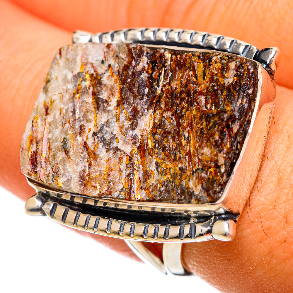Astrophyllite Rings handcrafted by Anasilvercos - RING106804