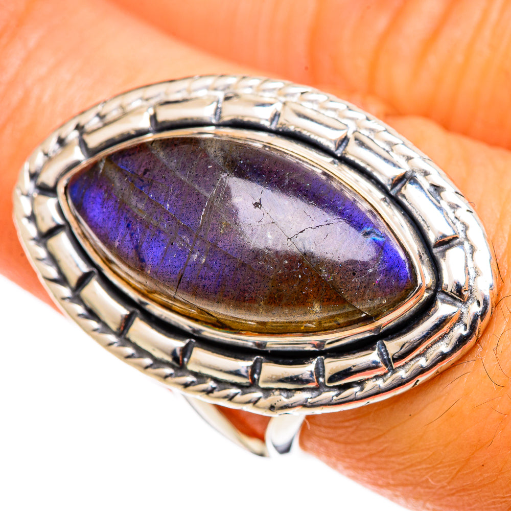 Labradorite Rings handcrafted by Anasilvercos - RING106837