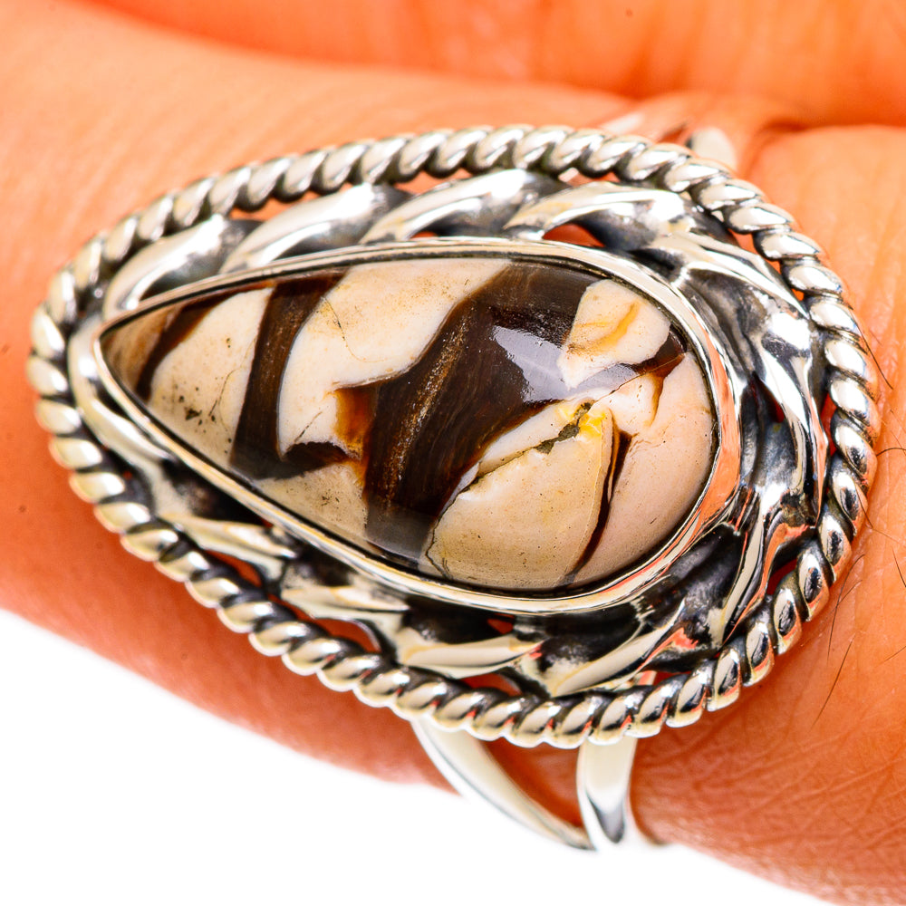 Peanut Wood Jasper Rings handcrafted by Anasilvercos - RING106846