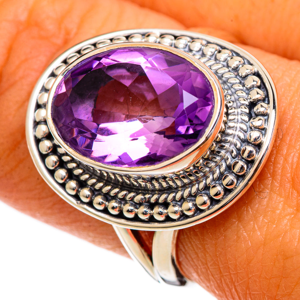 Amethyst Rings handcrafted by Anasilvercos - RING106856