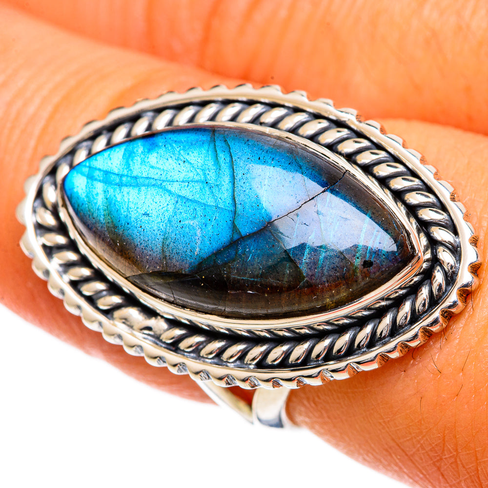 Labradorite Rings handcrafted by Anasilvercos - RING106876