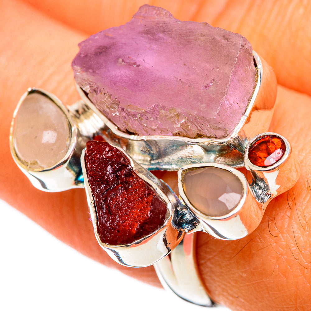 Rose Quartz Rings handcrafted by Anasilvercos - RING106890