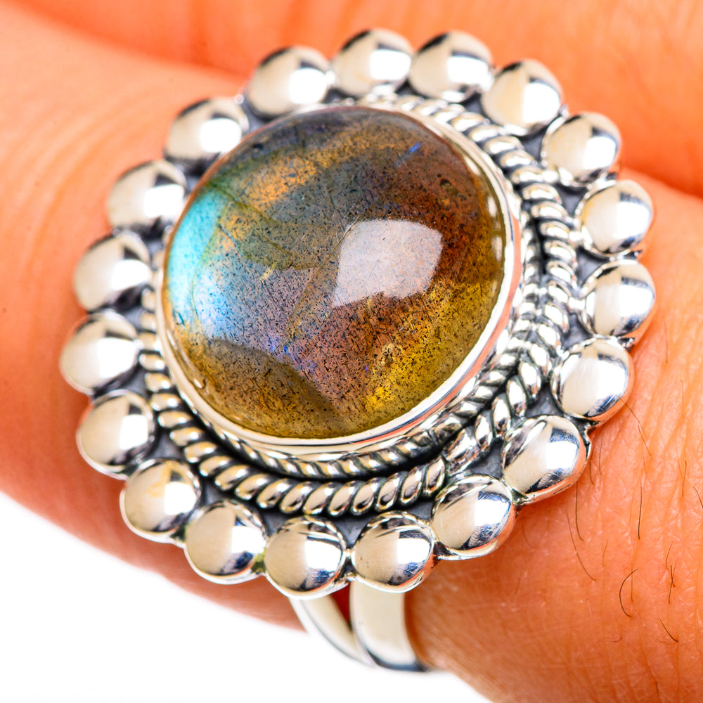 Labradorite Rings handcrafted by Anasilvercos - RING106913
