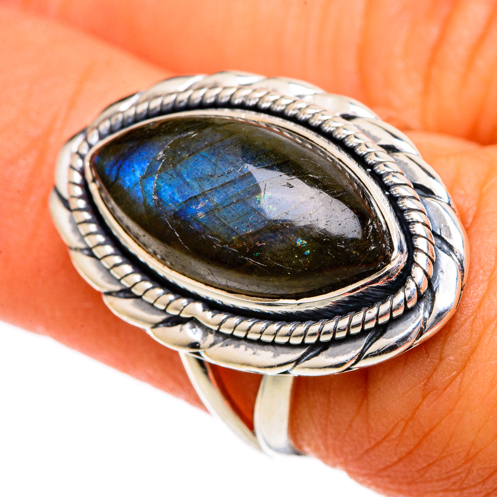 Labradorite Rings handcrafted by Anasilvercos - RING106916