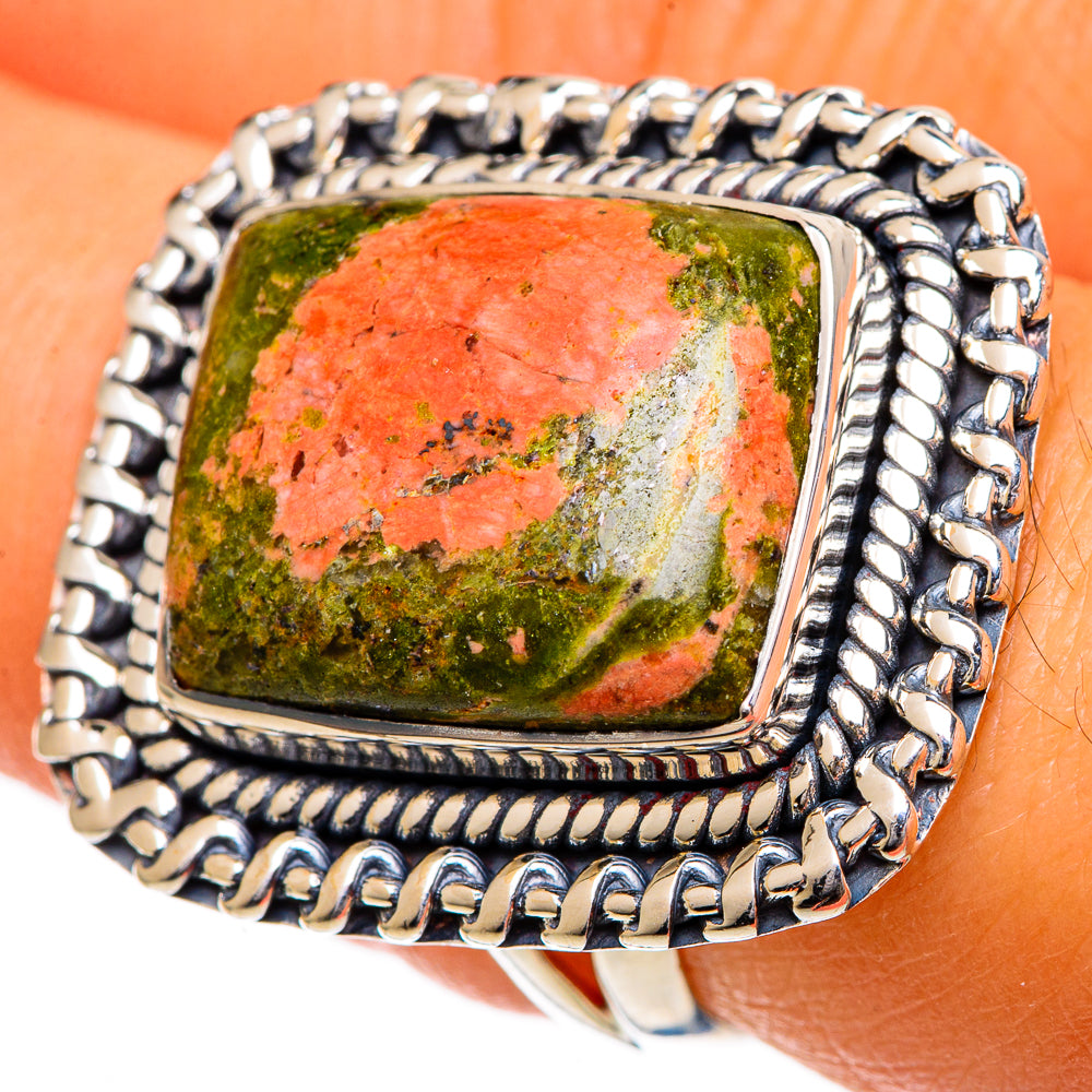 Unakite Rings handcrafted by Anasilvercos - RING106920