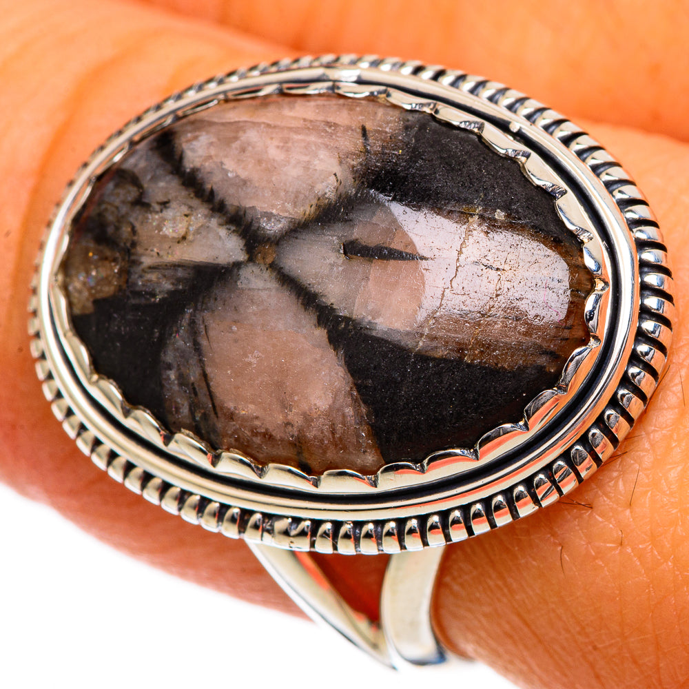 Chiastolite Rings handcrafted by Anasilvercos - RING106924