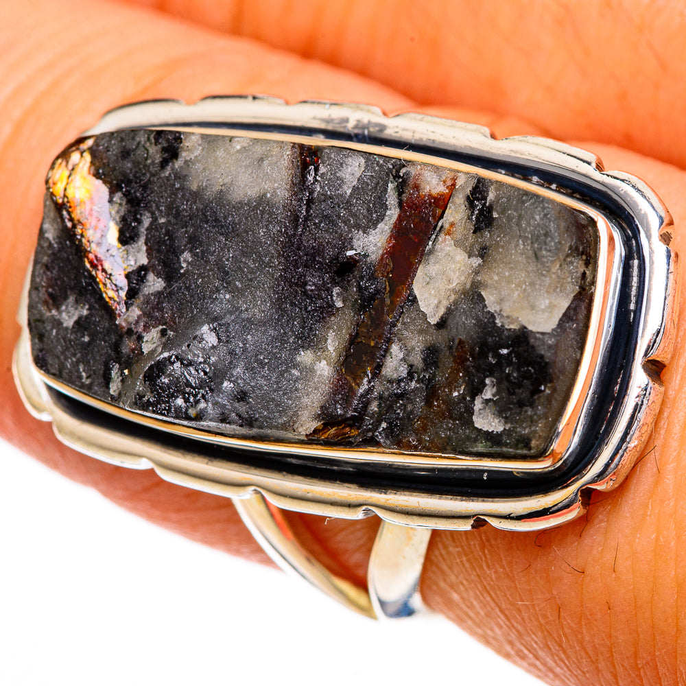 Astrophyllite Rings handcrafted by Anasilvercos - RING106926