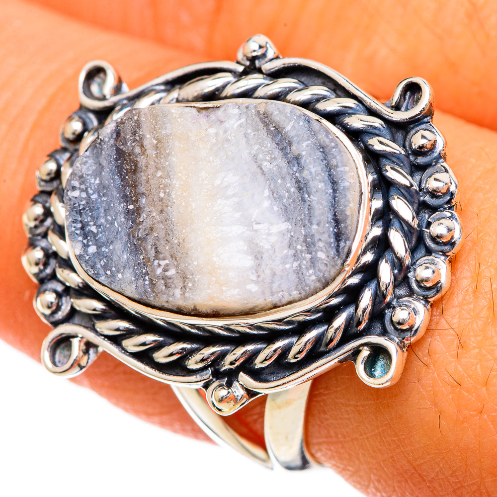 Desert Druzy Rings handcrafted by Anasilvercos - RING106946