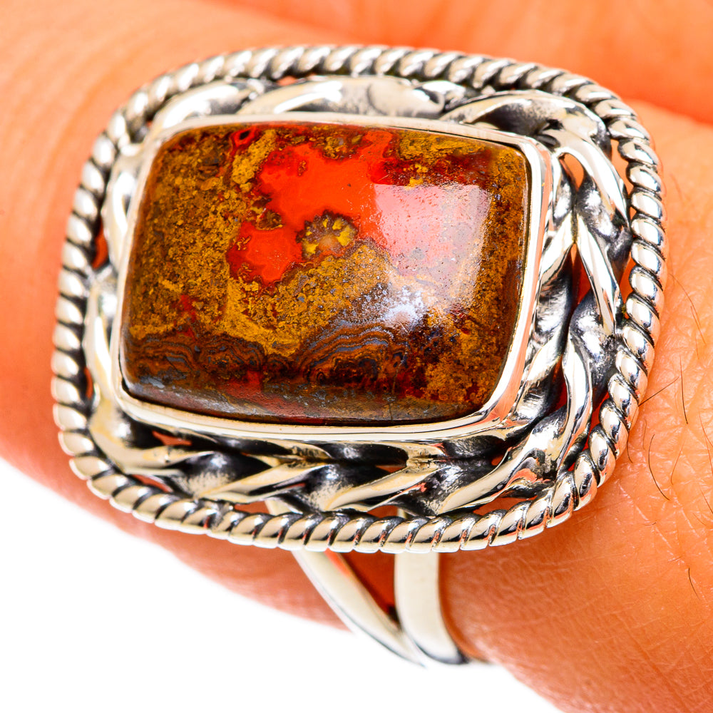 Moroccan Agate Rings handcrafted by Anasilvercos - RING106961