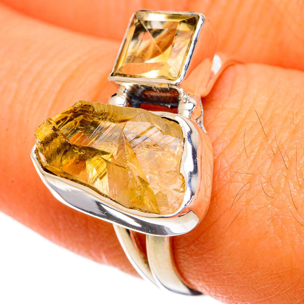 Citrine Rings handcrafted by Anasilvercos - RING106968