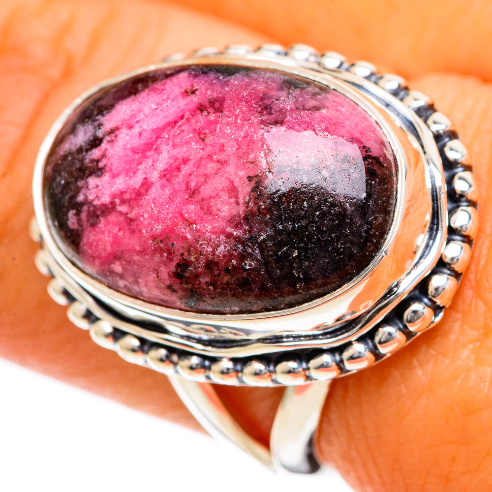 Rhodonite Rings handcrafted by Anasilvercos - RING106970