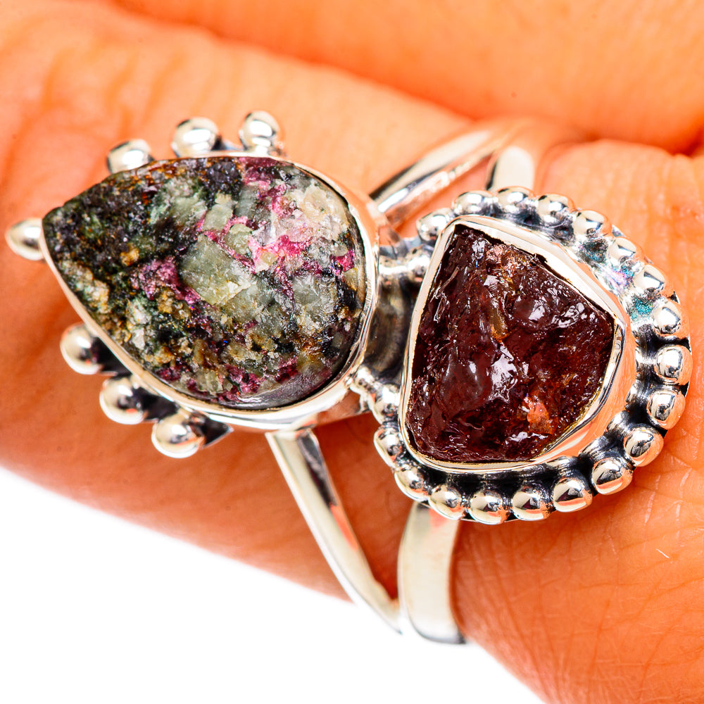 Russian Eudialyte Rings handcrafted by Anasilvercos - RING106980