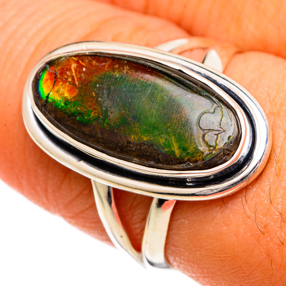 Ammolite Rings handcrafted by Anasilvercos - RING106981