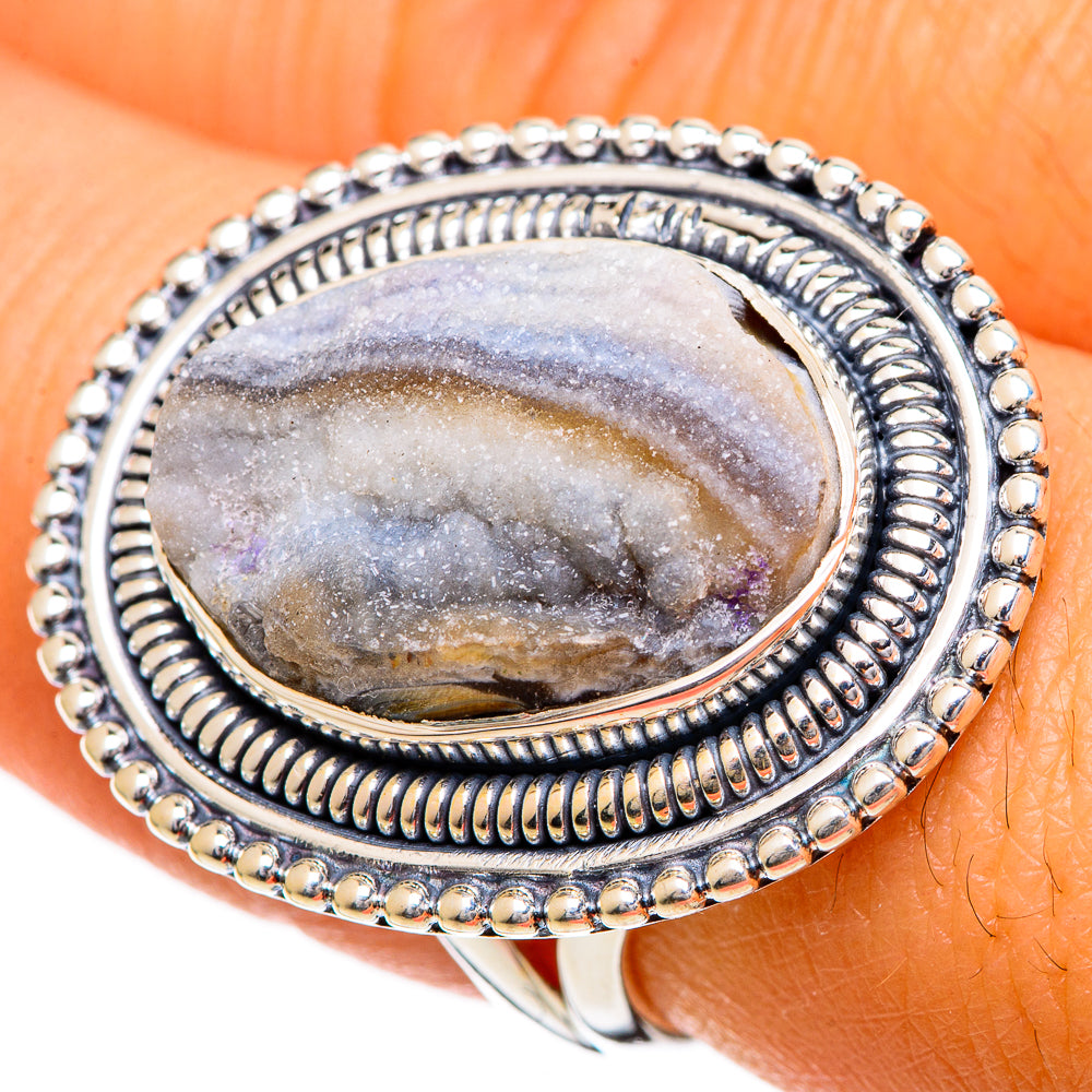 Desert Druzy Rings handcrafted by Anasilvercos - RING106984