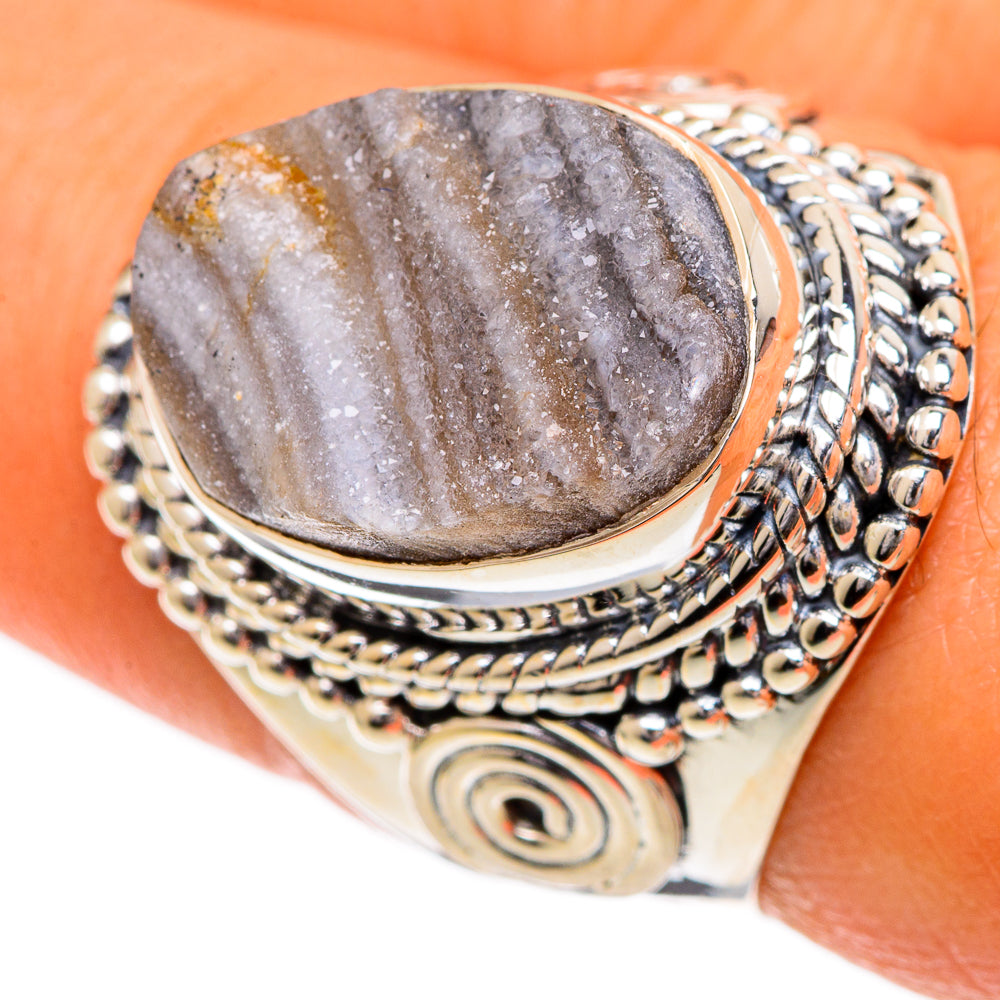 Desert Druzy Rings handcrafted by Anasilvercos - RING106985