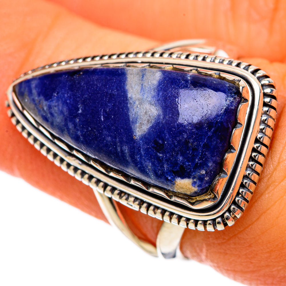 Sodalite Rings handcrafted by Anasilvercos - RING106992