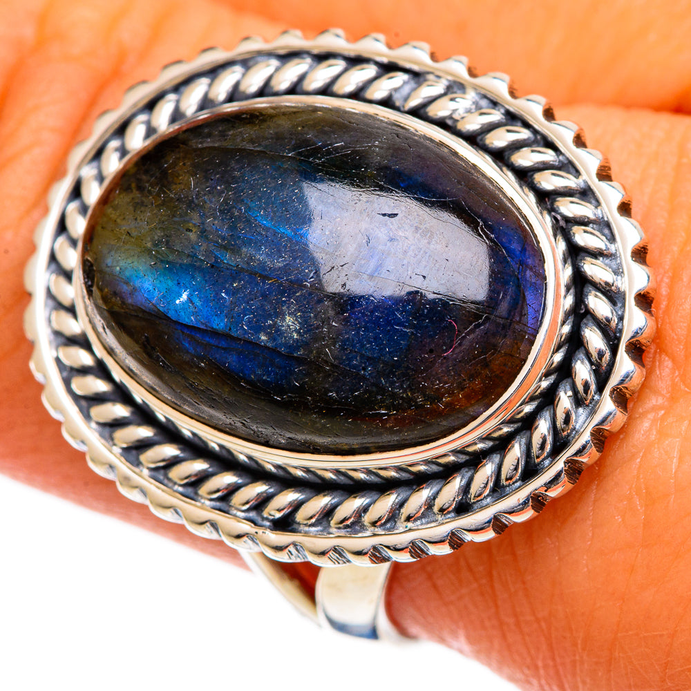 Labradorite Rings handcrafted by Anasilvercos - RING106993