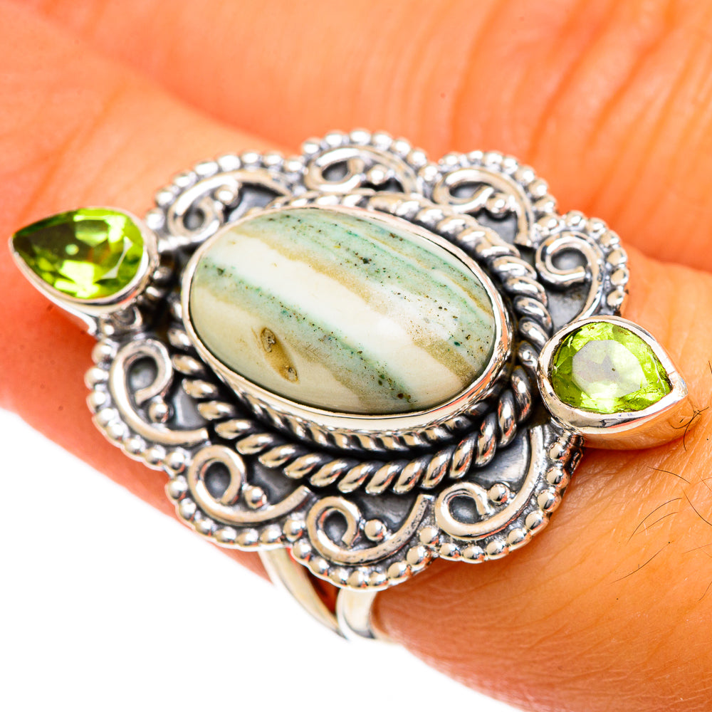 Ocean Jasper Rings handcrafted by Anasilvercos - RING106995