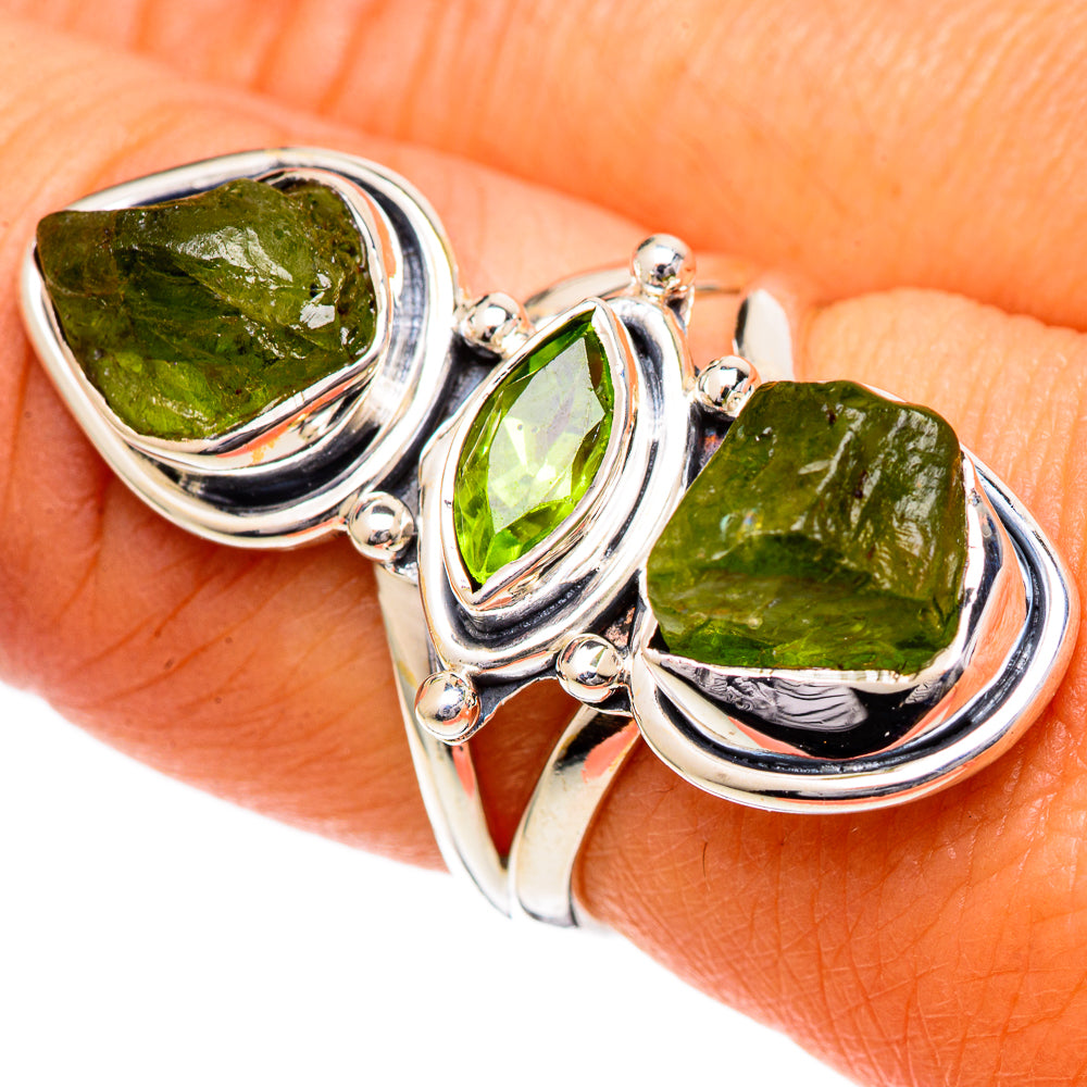 Peridot Rings handcrafted by Anasilvercos - RING106998