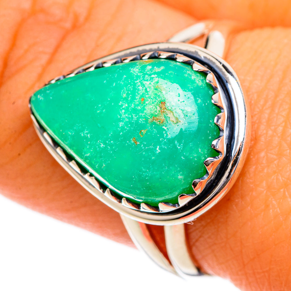 Chrysoprase Rings handcrafted by Anasilvercos - RING106999