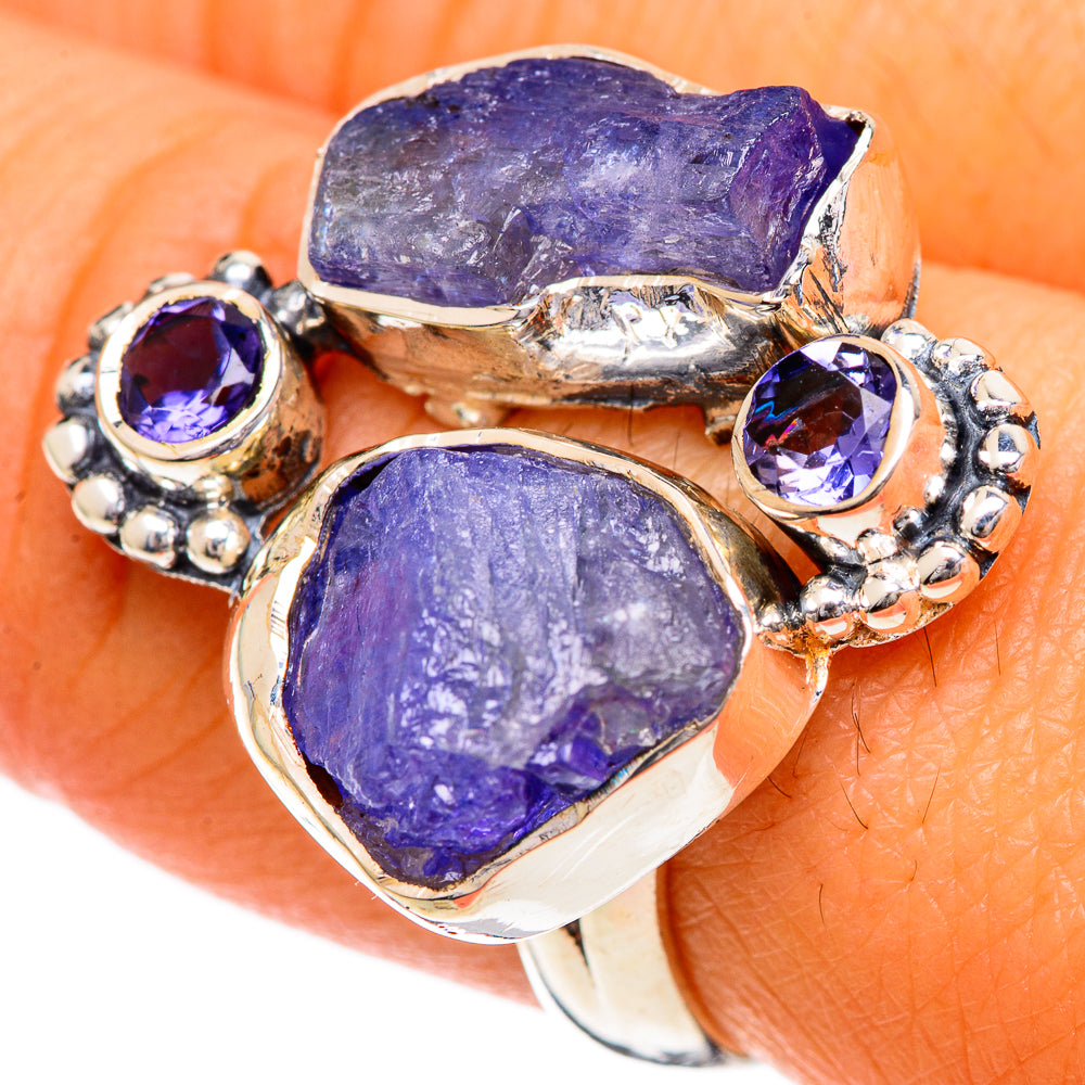 Tanzanite Rings handcrafted by Anasilvercos - RING107012