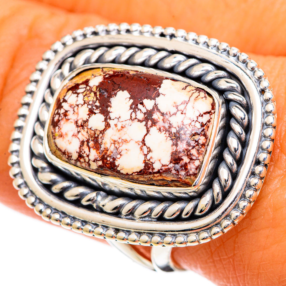 Wild Horse Jasper Rings handcrafted by Anasilvercos - RING107037