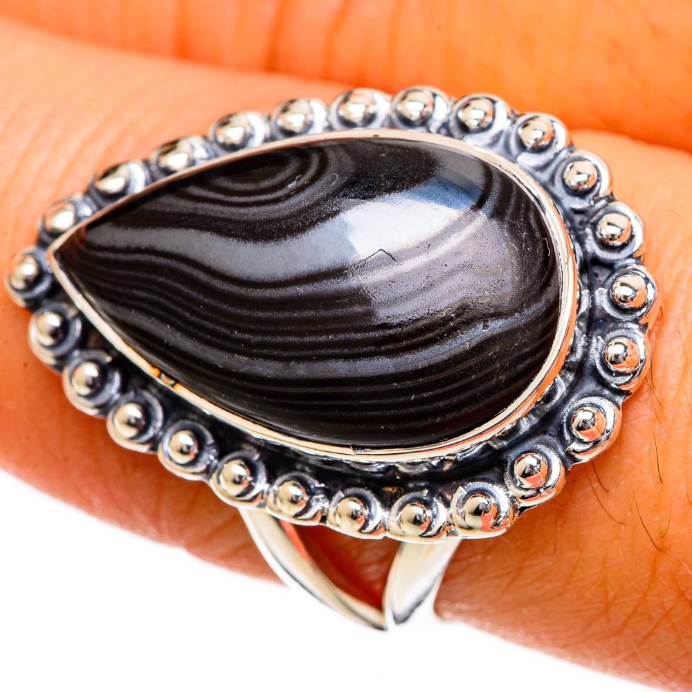 Psilomelane Rings handcrafted by Anasilvercos - RING107047