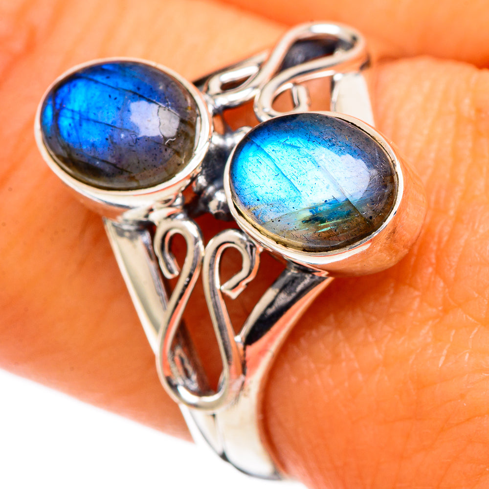 Labradorite Rings handcrafted by Anasilvercos - RING107054