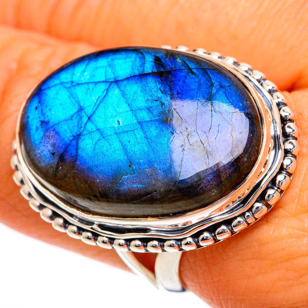 Labradorite Rings handcrafted by Anasilvercos - RING107061