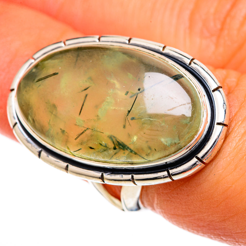 Prehnite Rings handcrafted by Anasilvercos - RING107078