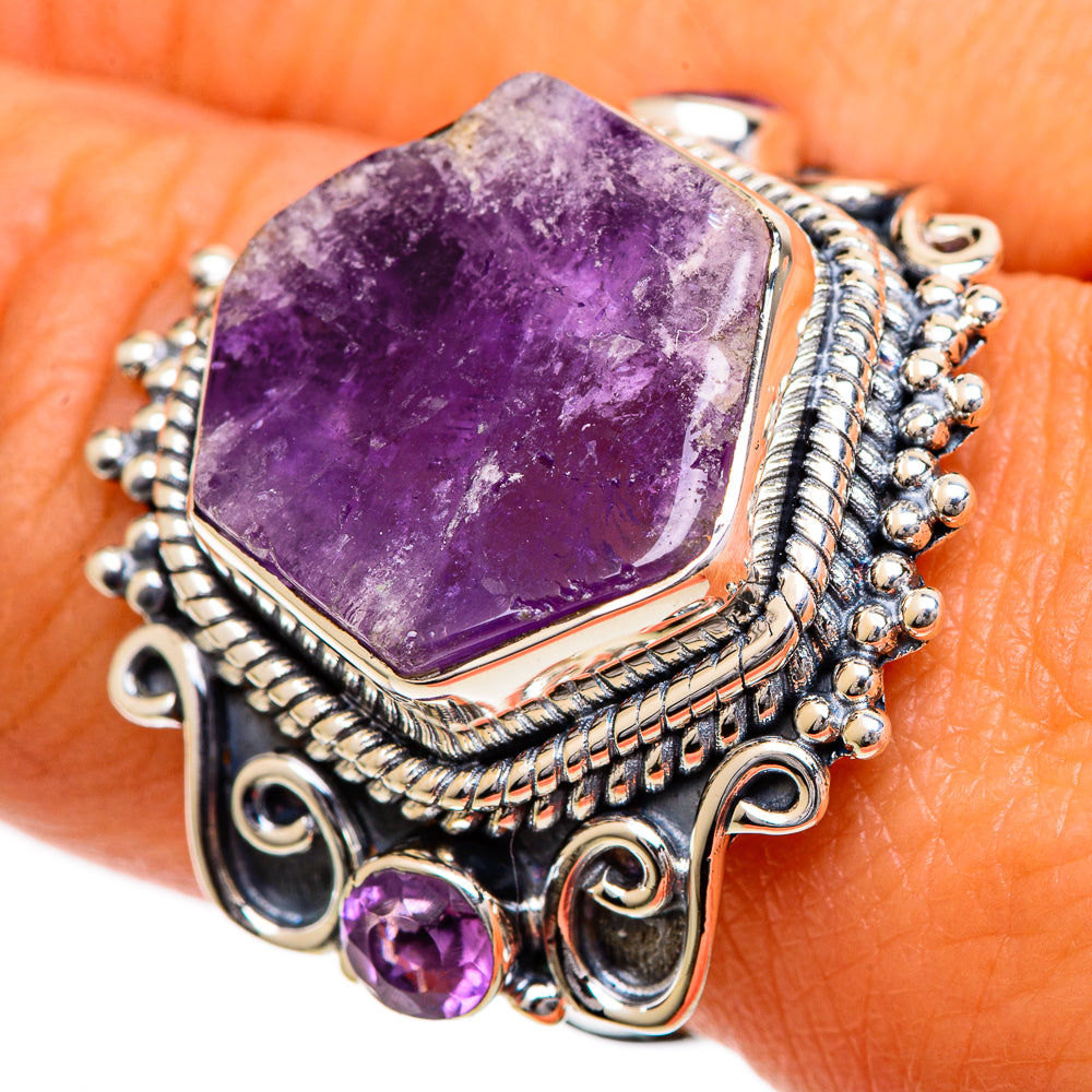 Amethyst Rings handcrafted by Anasilvercos - RING107093