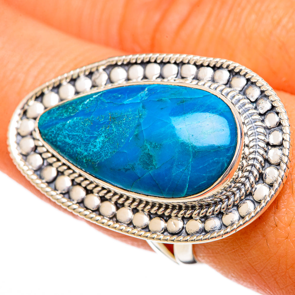 Chrysocolla Rings handcrafted by Anasilvercos - RING107108