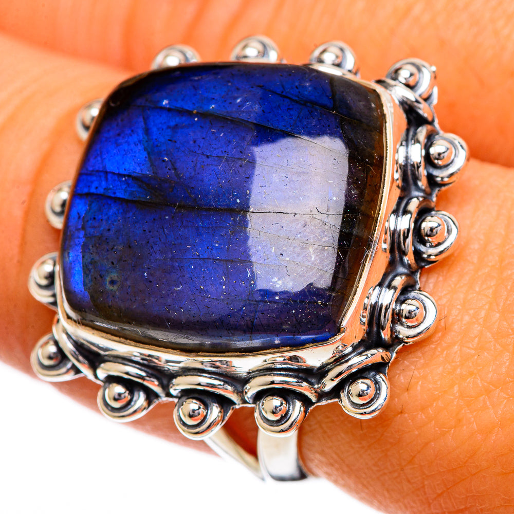 Labradorite Rings handcrafted by Anasilvercos - RING107109