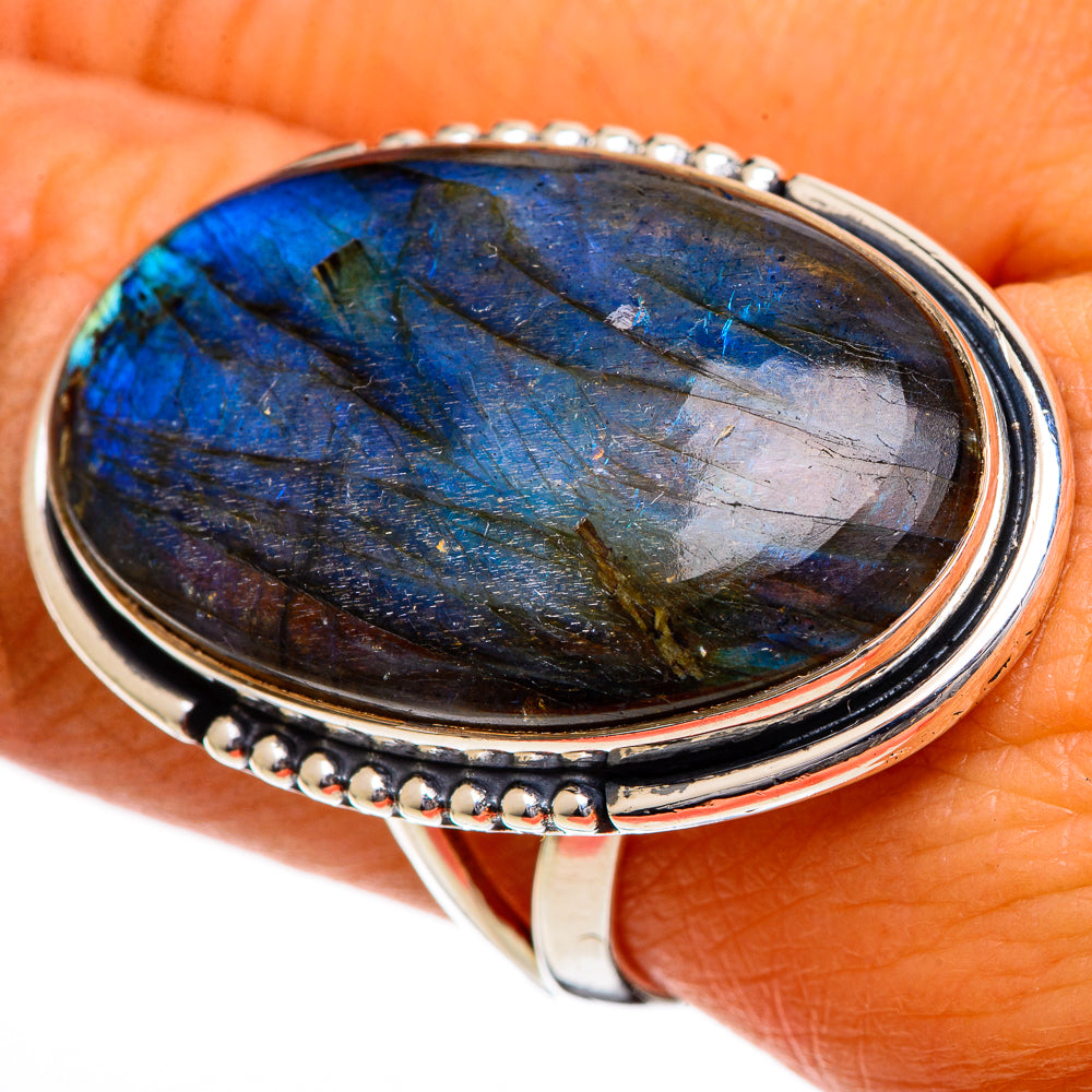 Labradorite Rings handcrafted by Anasilvercos - RING107114